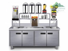 QUẦY INOX PHA CHẾ TRÀ CHANH TRÀ SỮA 1,6M